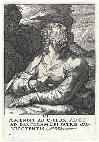 HENDRICK GOLTZIUS Christ, the Twelve Apostles and Saint Paul.
